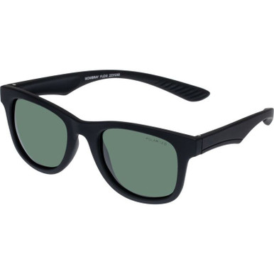 Black Rubber/Green Polarised Lenses