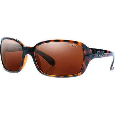 Shiny Tort/Copper Photochromic Polarised Glass Lenses