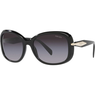 Prada PR04ZS, Black/Grey Gradient Lenses