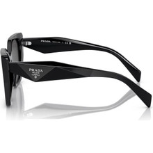 Shop the Prada PR19ZSF Sunglasses Black/Dark Grey | Afterpay