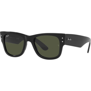 Ray-Ban Mega Wayfarer RB0840S - Black/Green Glass Lenses