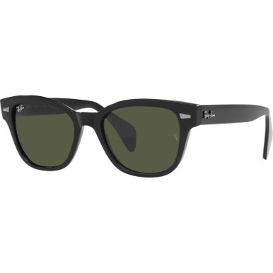 RB0880S - Black/Green Glass Lenses 52 Eye Size