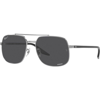 RB3699 - Gunmetal/Dark Grey Glass Polarised Lenses