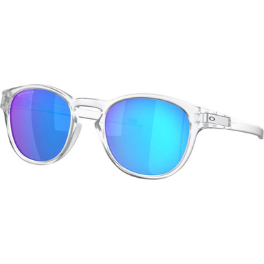 Oakley Latch - Matte Clear/Prizm Sapphire Polarised Lenses