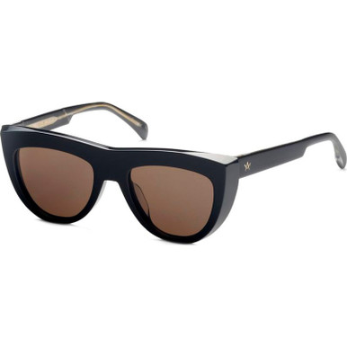 AM Eyewear Solange, Black/Smoke Lenses