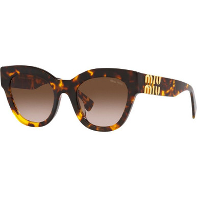 Miu Miu 01YS, Honey Havana/Brown Gradient Lenses