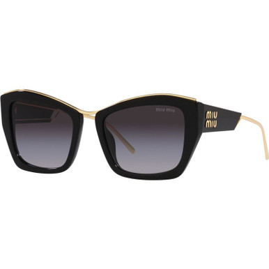 Miu Miu 02YS, Black/Grey Gradient Lenses