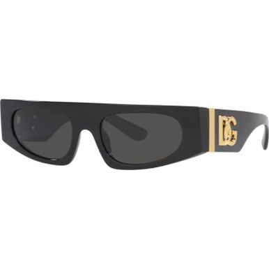 Dolce & Gabbana DG4411 - Black/Dark Grey Lenses