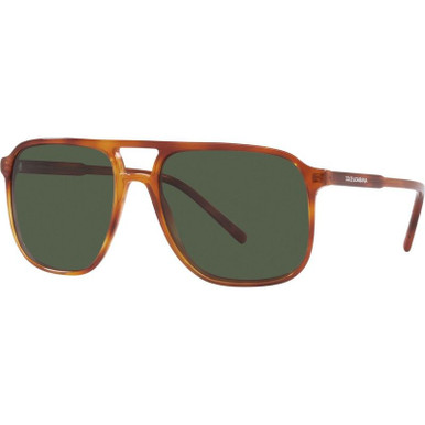 Ginger Havana/Dark Green Polarised Lenses