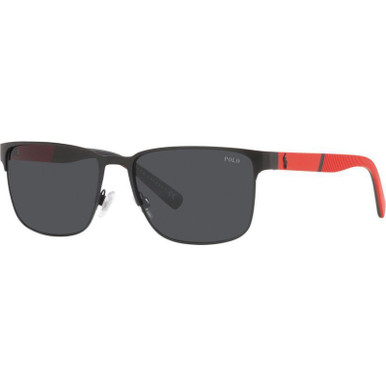 Polo Ralph Lauren PH3143 - Matte Black/Dark Grey Lenses