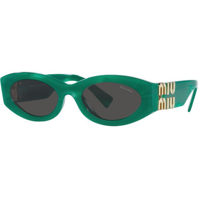 Miu Miu 11WS, Green/Dark Grey Lenses