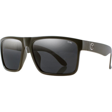 Outback - Matte Black/Grey Photochromic Polarised Glass Lenses