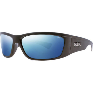 Tonic Shimmer, Matte Black/Blue Mirror Polarised Glass Lenses