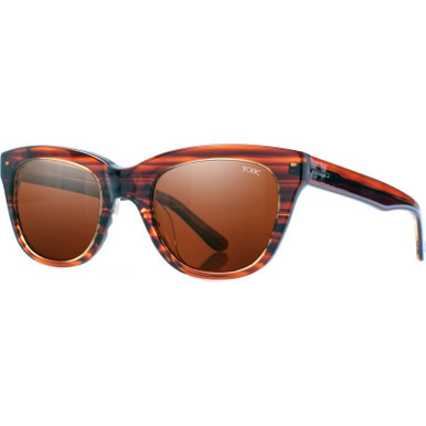 Flemington - Shiny Brown/Copper Photochromic Polarised Glass Lenses