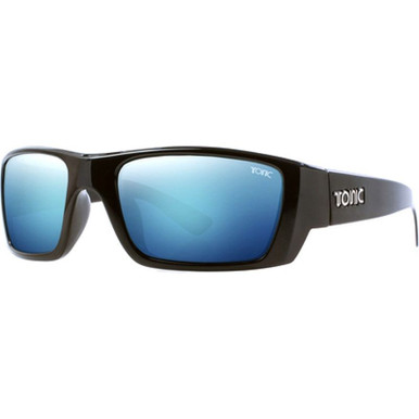 Rise - Matte Black/Blue Mirror Polarised Glass Lenses