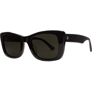 Electric Portofino - Gloss Black/Grey Polarised Lenses