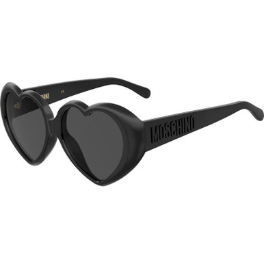 Moschino MOS128/S - Black/Grey Lenses