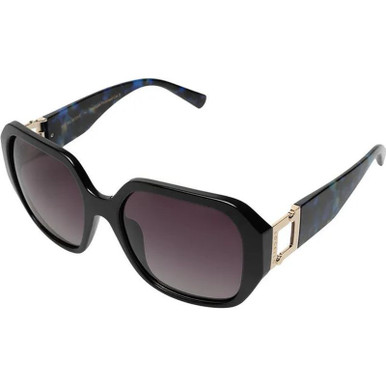 Black &amp; Multi Tort/Smoke Gradient Polarised Lenses