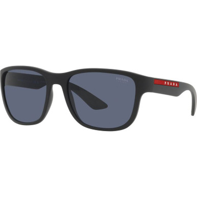 Prada Linea Rossa PS01US, Rubber Black/Blue Tuning Lenses