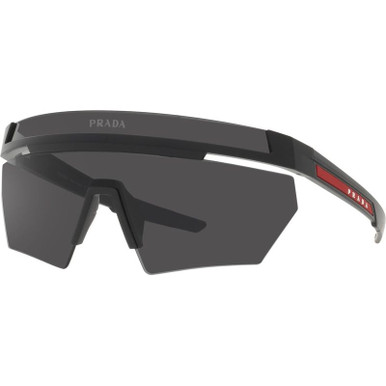 Prada Linea Rossa PS01YS - Matte Black/Dark Grey Lenses