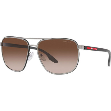 Prada Linea Rossa PS50YS, Gunmetal/Brown Gradient Lenses