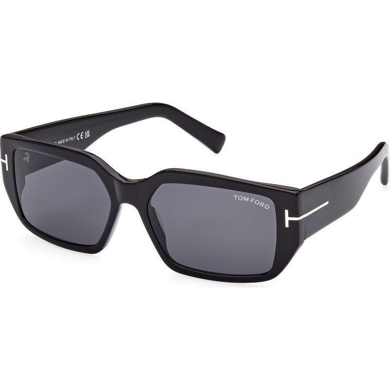 Tom Ford Silvano FT0989 Shiny Black/Smoke | Afterpay | Zip