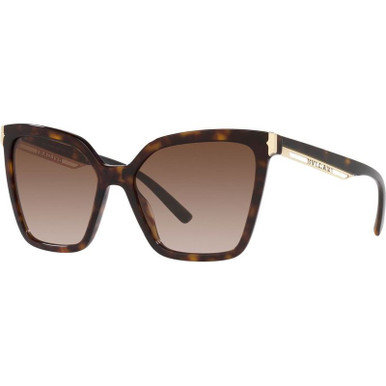 Bvlgari BV8253 - Havana/Brown Gradient Lenses