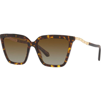 Bvlgari BV8255B - Havana/Brown Gradient Polarised Lenses