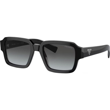 Prada PR02ZS, Black/Vintage Grey Gradient Glass Lenses