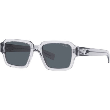 Prada PR02ZS - Transparent Grey/Blue Glass Lenses