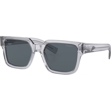 Transparent Grey/Blue Glass Lenses