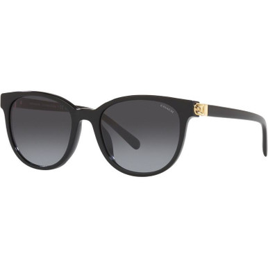 Coach HC8350U, Black/Grey Gradient Lenses