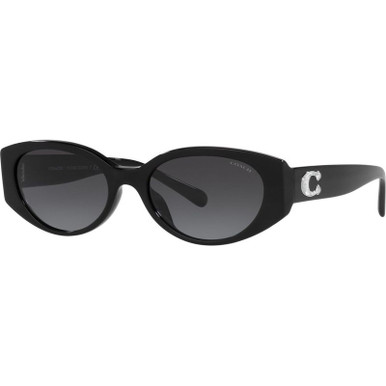 Coach HC8353U, Black/Grey Gradient Lenses