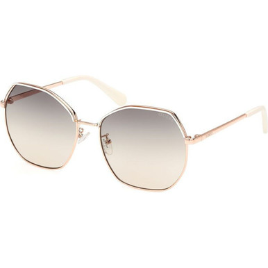 Guess GU7860D - Shiny Rose Gold/Smoke Gradient Lenses