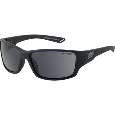 Dirty Dog Virtual - Satin Black/Grey Polarised Lenses
