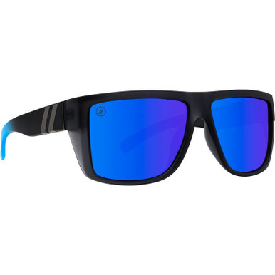 Blenders Ridge, Rebel Roar Matte Black/Blue Mirrored Polarised Lenses