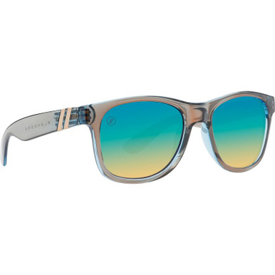 Cross Wind Gloss Brown/Rainbow Mirrored Polarised Lenses