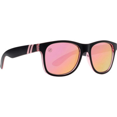 Blenders M Class X2 - Aurora Air Matte Black and Shimmer Pink/Pink Mirror Polarised Lenses