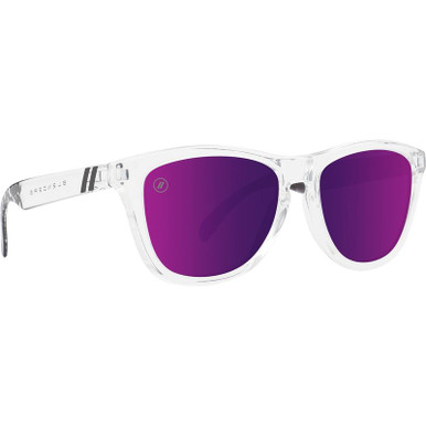 Crystal Clear/Purple Mirrored Polarised Lenses