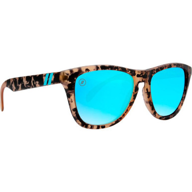 L Series - Jungle Rain Crystal Orange and Black Tortoise/Blue Mirrored Polarised Lenses