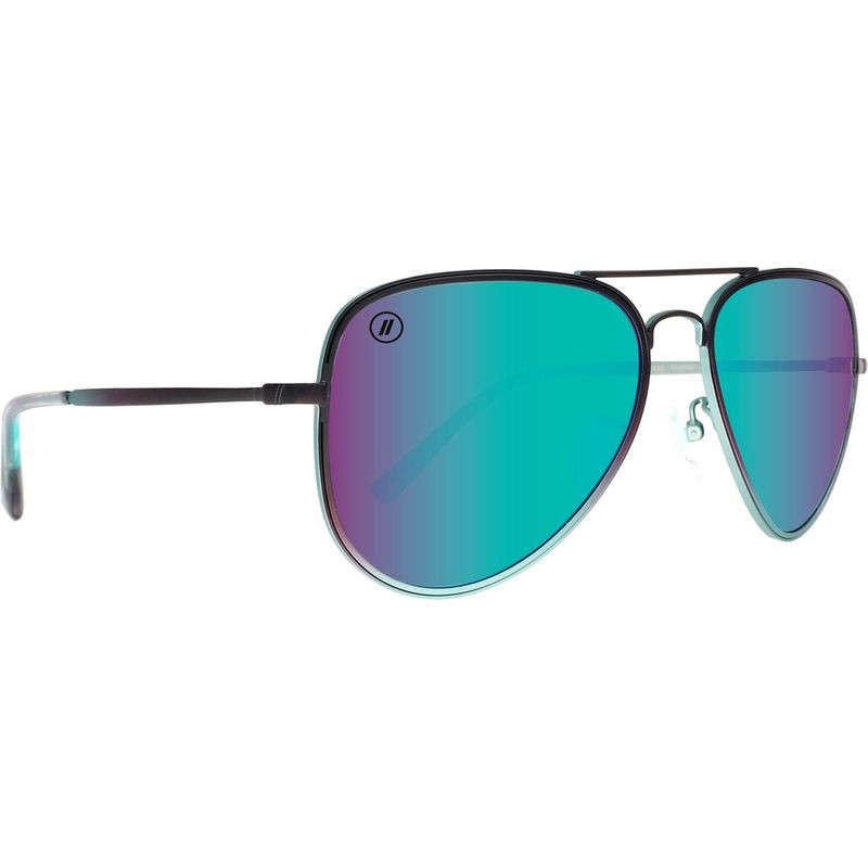 Blue Angel Polarized Aviator Sunglasses - Blue Mirror Lens