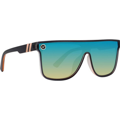 Blenders Sci Fi - Night City Gloss Slate/Aqua Champagne Rainbow Mirror Polarised Lenses