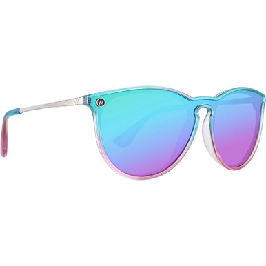 North Park X2 - Nora Rad Gloss Blue and Purple Iridescent/Blue and Purple Mirrored Polarised Lenses