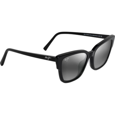 Maui Jim Kou - Black/Neutral Grey Glass Polarised Lenses