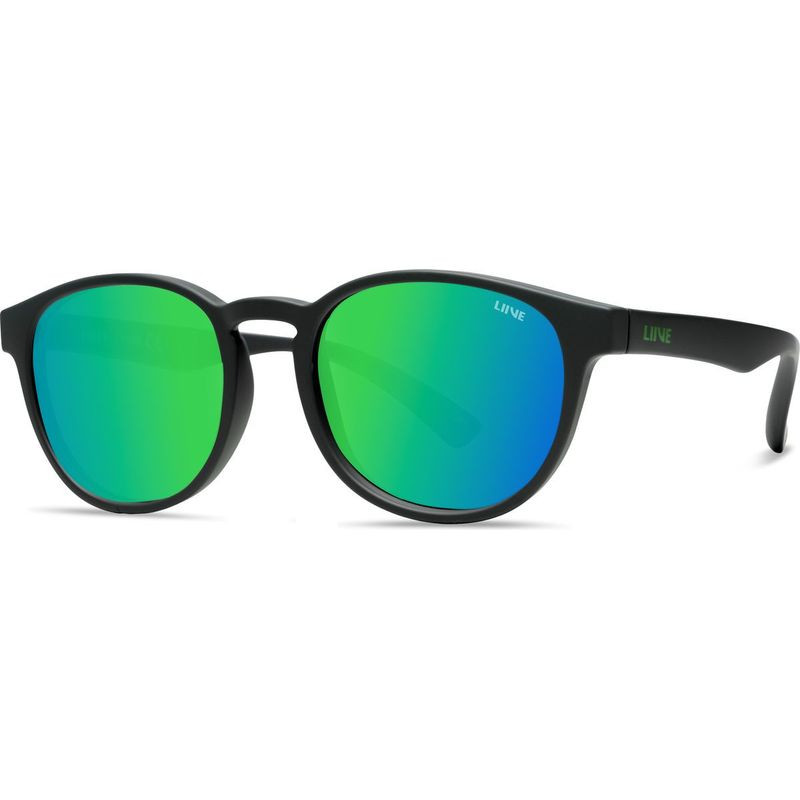 Liive Kids Bobby Matte Black/Green Mirror Lenses