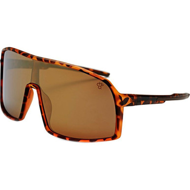 Turtle Brown/Gold Mirror Polarised Lenses