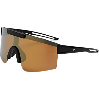 Luca - Black/Copper Mirror Polarised Lenses