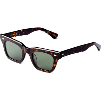 Epokhe Stereo - Polished Tortoise/Green Polarised Lenses