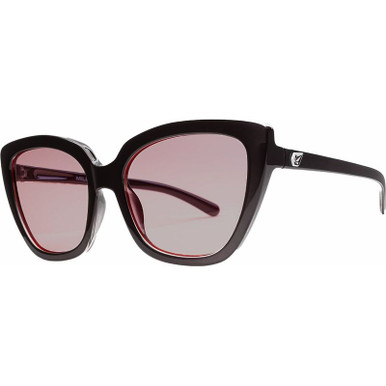 Volcom Milli, Gloss Black/Light Rose Lenses