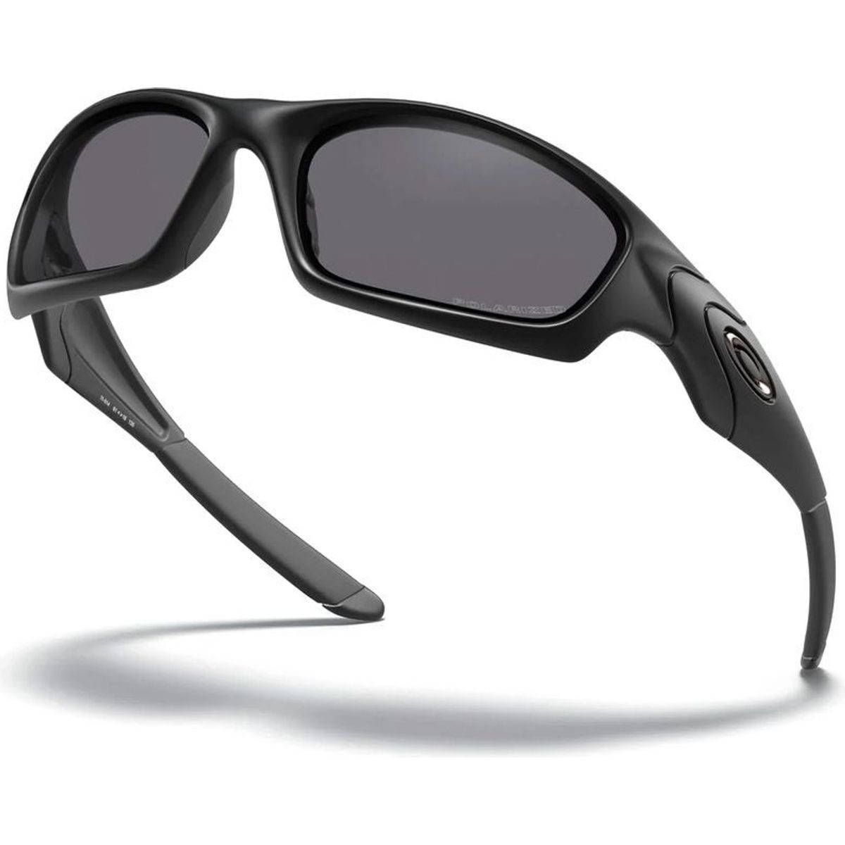 Oakley Straight Jacket Sunglasses Matte Black/Grey Polarised